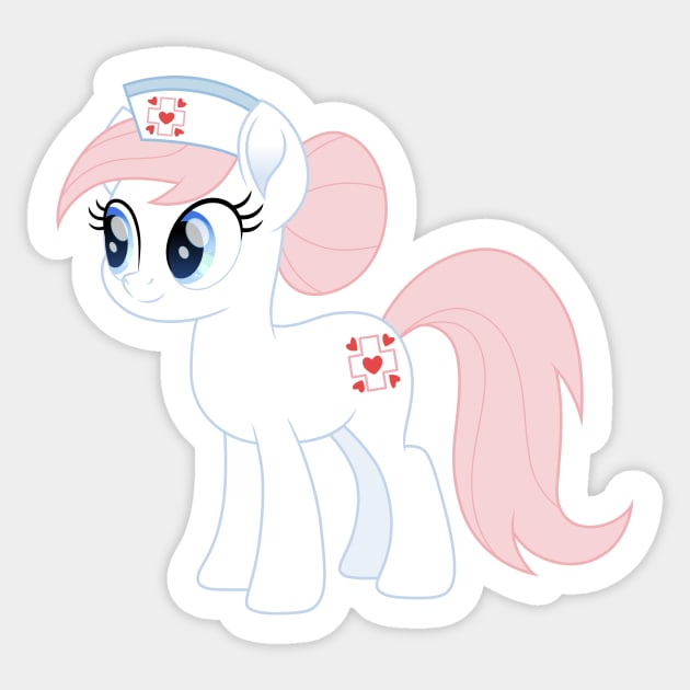 Nurse Redheart Sticker by CloudyGlow